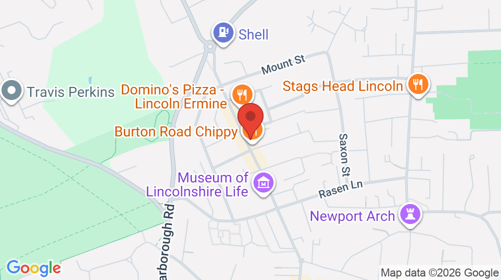 Map showing the location of The T Lounge