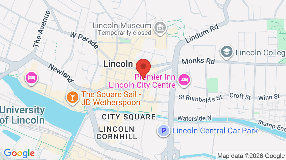 Map showing the location of The Taste