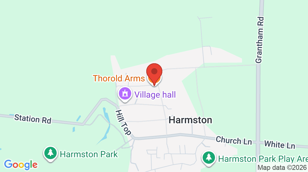 Map showing the location of Thorold Arms