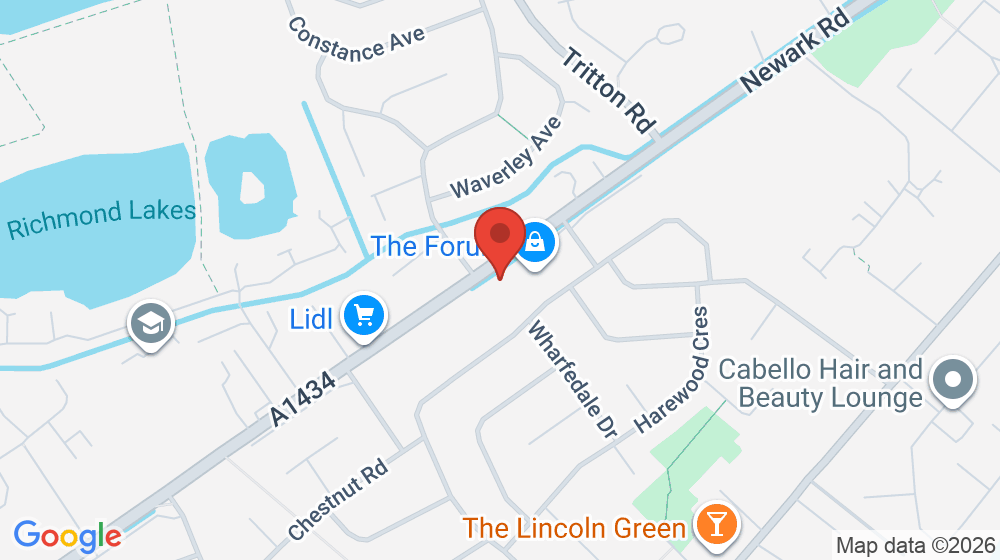Map showing the location of Tiamo Pizza