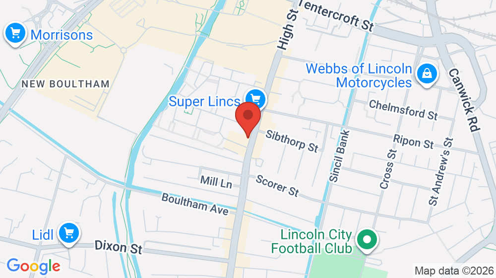 Map showing the location of Tiny Tavern