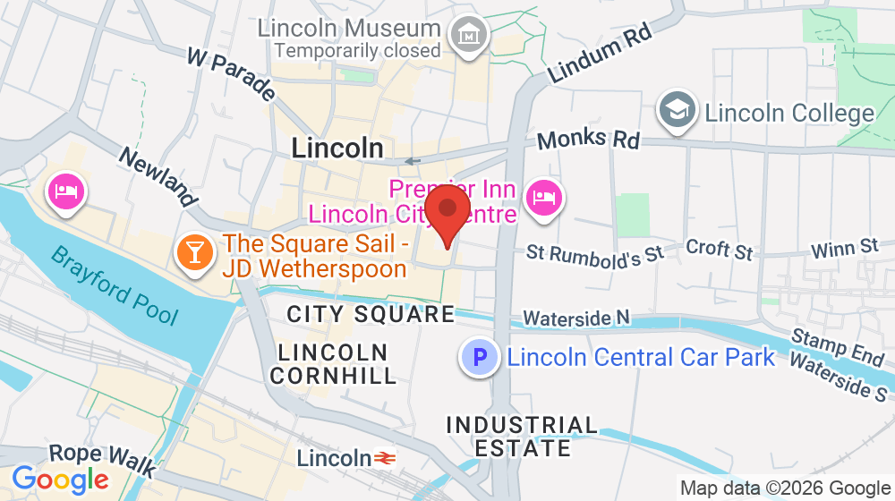 Map showing the location of Vestry Hall Coffee