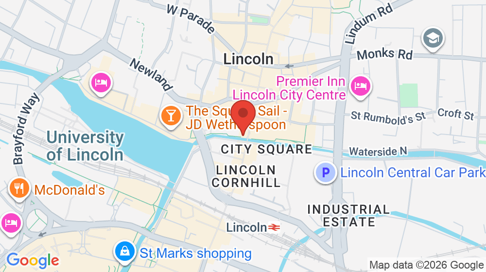 Map showing the location of Vodafone