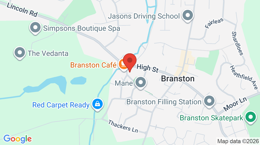 Map showing the location of Waggon & Horses