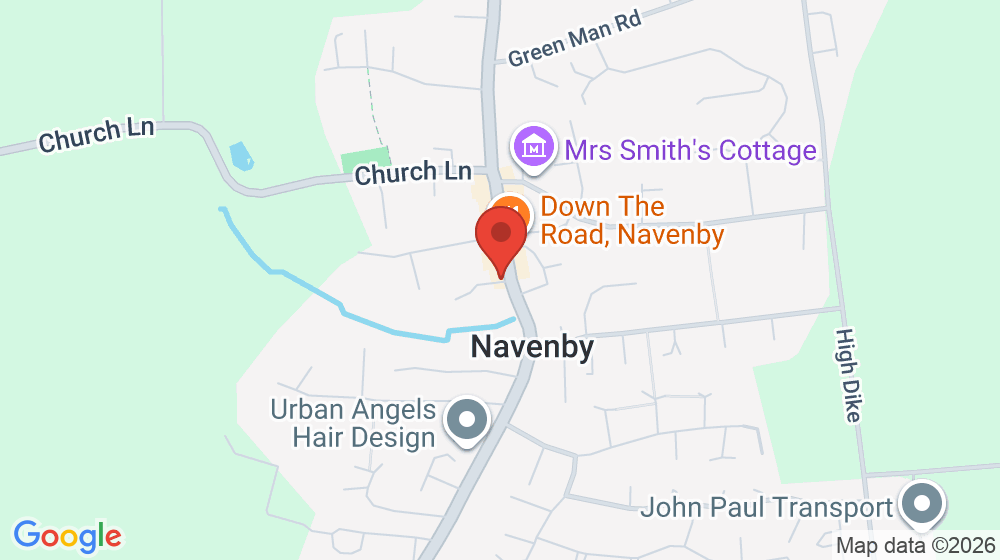 Map showing the location of Welbourne's Bakery
