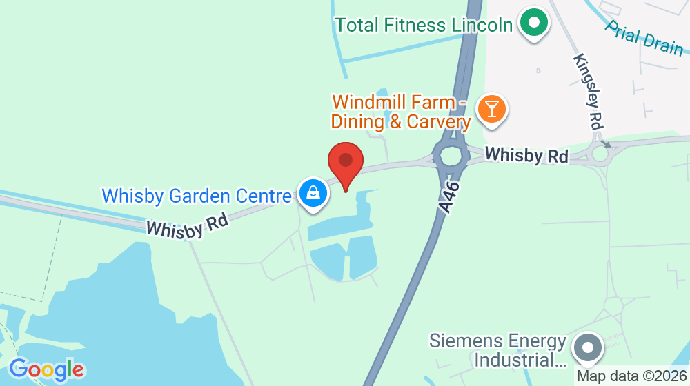 Map showing the location of Whitby Garden Centre
