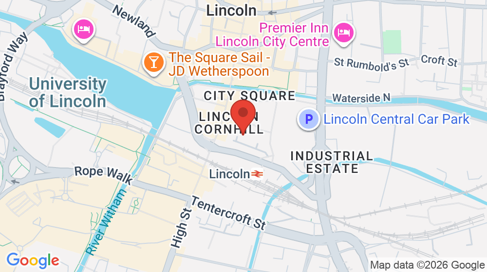 Map showing the location of WHSmith