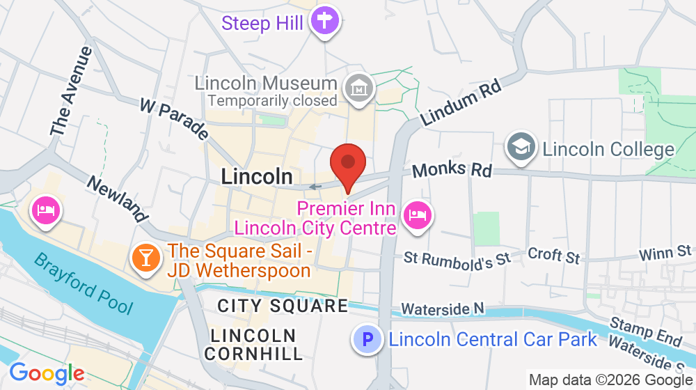 Map showing the location of William H. Brown
