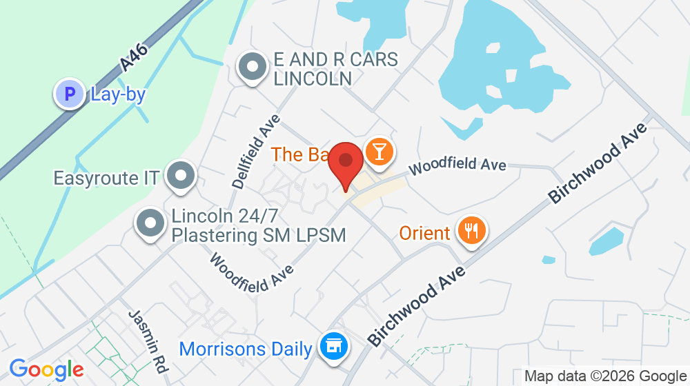 Map showing the location of Woodfield Avenue Post Office